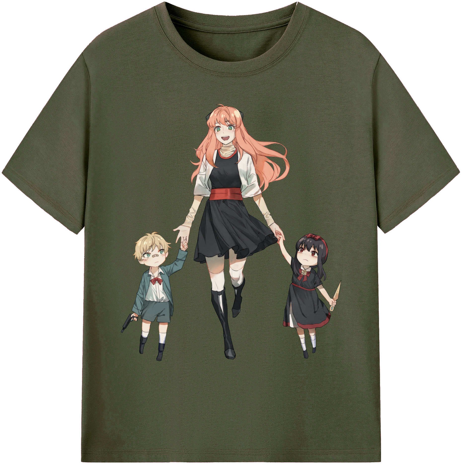 （画像用） SPY×FAMILY间谍家家酒 綿100％ メンズ半袖Tシャツ｜肌触りやわらか＆通気性